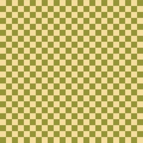 Green And Cream Checkers SMALL
