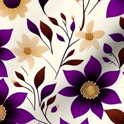 TDS Yellow Purple Floral Design 10