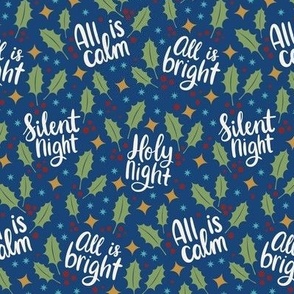 Small Silent Night //  Royal Blue // Holiest Night Christmas Collection