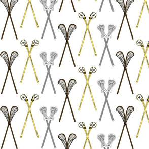 Crossed Lacrosse Sticks
