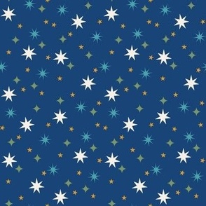 Small Scattered Star // Royal Blue // Holiest Night Christmas Collection  