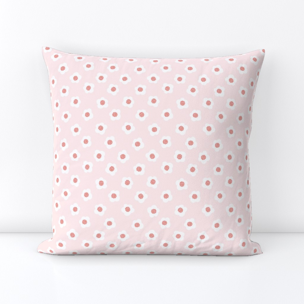 Muted Minimalist Sweet Floral in Pale Pink