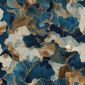 Blue Coastal Pattern