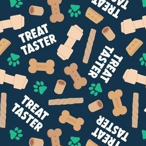 Treat Taster - Dog bones and treats - green/navy - LAD24
