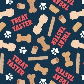 Treat Taster - Dog bones and treats - red/navy - LAD24