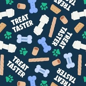 Treat Taster - Dog bones and treats - blue/green/navy - LAD24