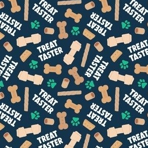 (small scale) Treat Taster - Dog bones and treats - green/navy - LAD24