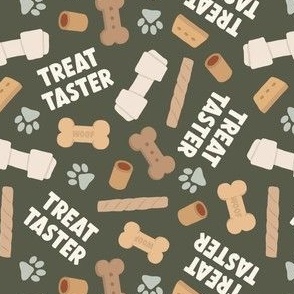 Treat Taster - Dog bones and treats - olive - LAD24