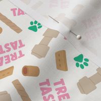 Treat Taster - Dog bones and treats - pink/white - LAD24