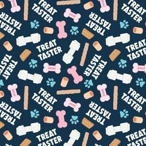 (small scale) Treat Taster - Dog bones and treats - pink/blue/navy - LAD24