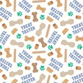 (small scale) Treat Taster - Dog bones and treats - blue/white - LAD24