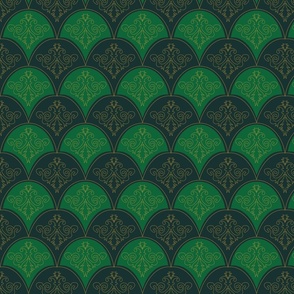 Art Deco Arch Green