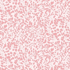Ditsy Textured Foliage Flamingo Pink - medium