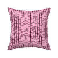 1 inch Pink Herringbone Chevron Modern