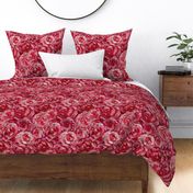 Bold Pink Roses Floral Pattern