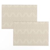 medium - Zigzag palm leaf foliage - waves of symmetric leaves - shades of beige