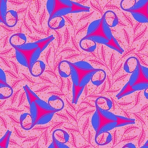 uterus - big scale - pink royal blue