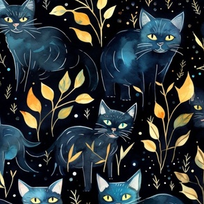 Halloween Black Cats 