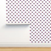 Slovakian Flag Heart Slovakia Love Repeating Pattern White