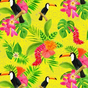 toucan boho bright jungle