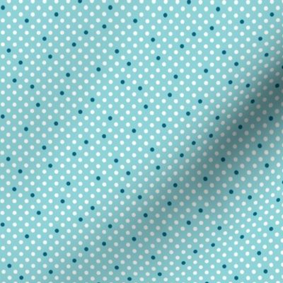 (XS)Restless Dots, Pool Blue, Extra Small Scale