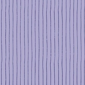 Hand Drawn Pinstripes In Violet On A Pale Purple Background - 007
