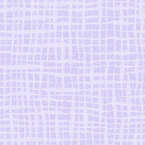Hand drawn windowpane - pale lavender  - large scale