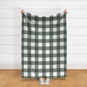 Large Scale Gingham - Dark Jungle Green