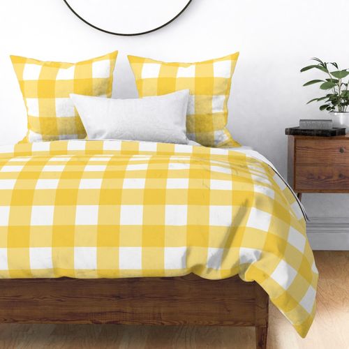 Large Scale Gingham - Citrus