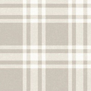 Plaid Flannel - Taupe