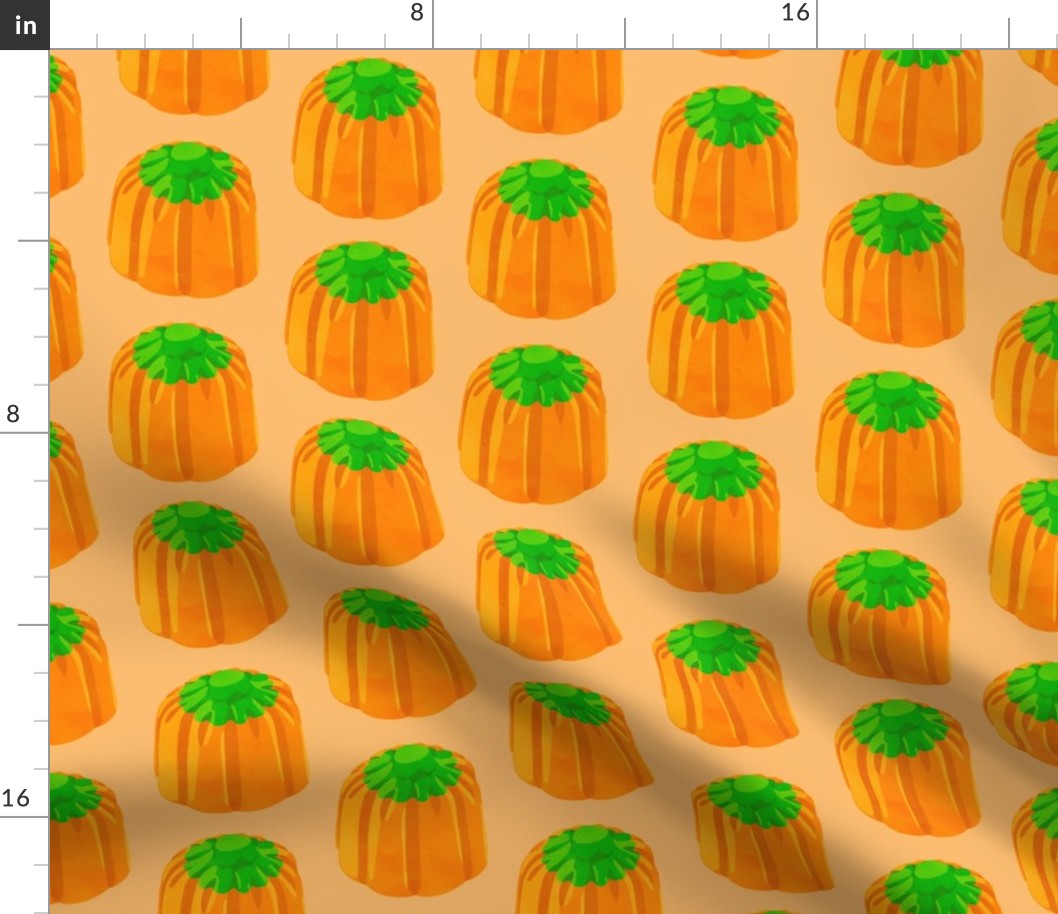 Mellowcreme Pumpkin Candy on Orange (medium scale)