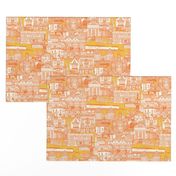 Penzance toile orange sun small