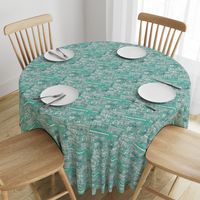 Penzance toile viridian green small