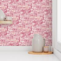 Penzance toile viva magenta pale dogwood small