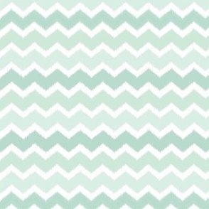 Blue Geometric Ikat Chevron