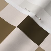 checkers multi colored, tonal brown beige 2 inch checkerboard, monochromatic