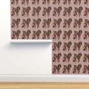 Boykin Spaniel Mother and pup fabric