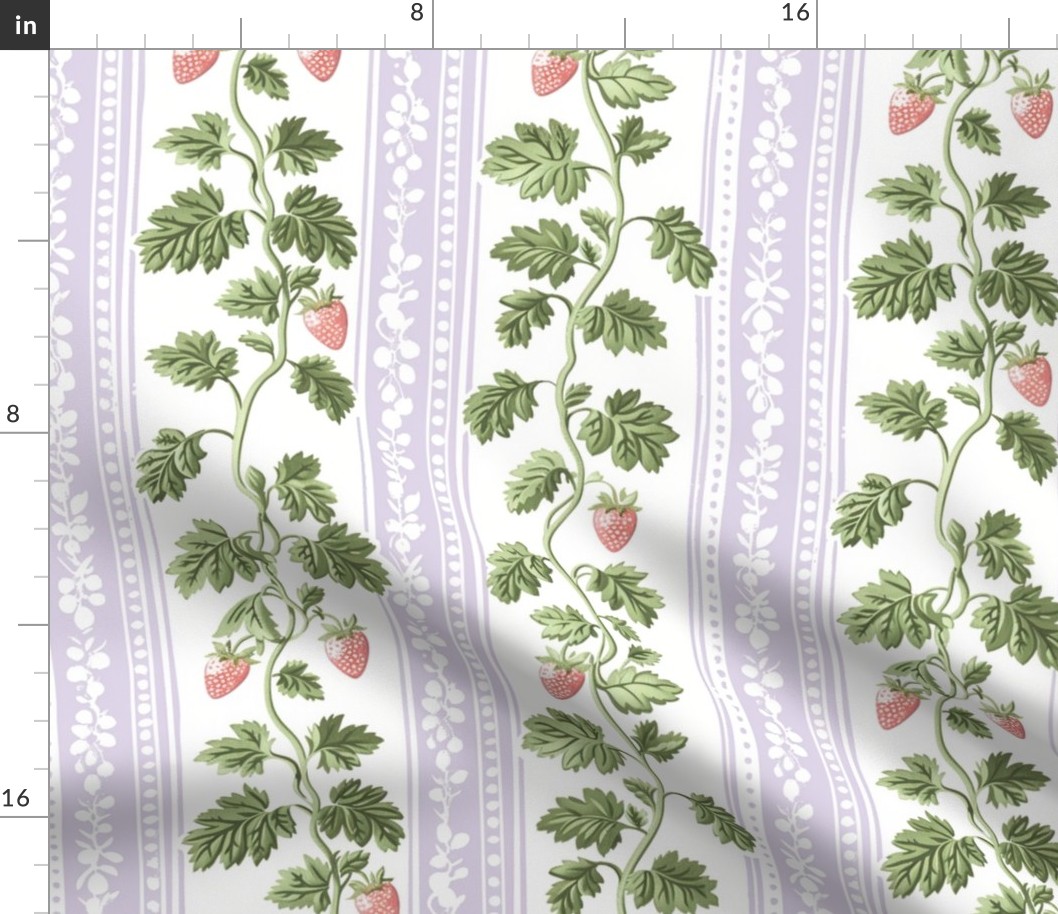 small Strawberry Stripe - lavender