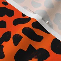 Wild Leopard Print Vibrant Orange