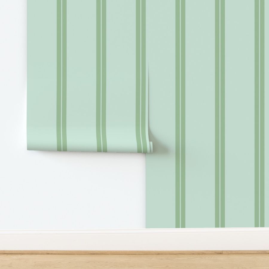 Vintage and Mint Green Stripes - Forrest 1