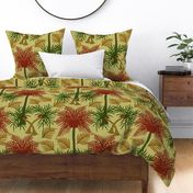 Coconut-Trees multishape Green Red N Off White