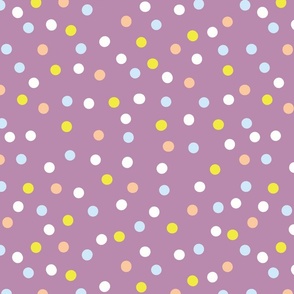 Joyful Polka Dots Larger // Lavender