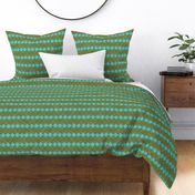  Argyle Checker Plaid Linen - Brown Turquoise