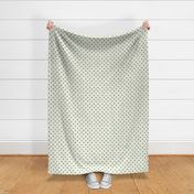 Classic Polka dots in Emerald Mint Jade green and ivory blender co-ordinate for bedding, quilting, kids