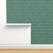  Argyle Checker Plaid Linen - Green Blue