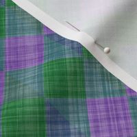  Argyle Checker Plaid Linen - Lavender Green