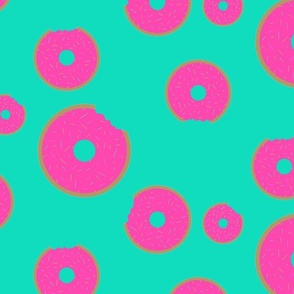 Pink & Teal Party Donuts