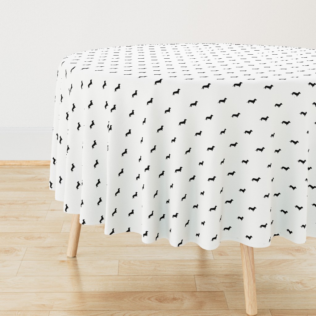 Dachshund Dots Black