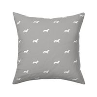 Dachshund Dots Grey