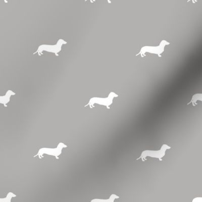 Dachshund Dots Grey